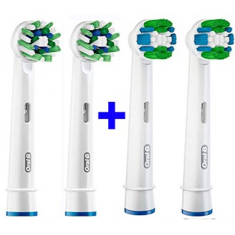 "Precision Clean+Cross" Набор насадок для зубных щеток Oral-B 4 шт.