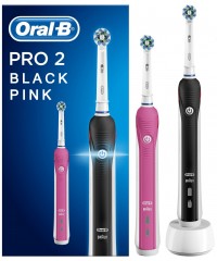 D20 Pro 2500 Black + D16 pro 750 Pink Зубные щетки Oral-B 2 насадки