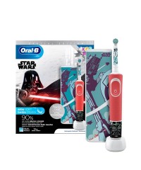 Электрическая зубная щетка Oral-b Braun Vitality 100 Kids 3+ Star Wars с футляром 2 насадки