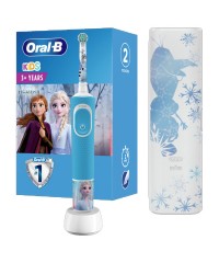 Vitality D100 Oral-B  Frozen с футляром Детская зубная щетка Oral-B 2 насадки