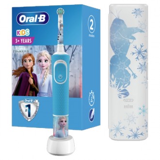 Vitality D100 Oral-B з футляром Frozen Дитяча зубна щітка Oral-B 2 насадки