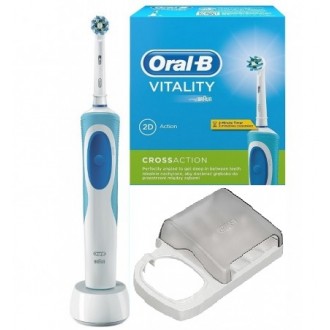 Vitality D12 Cross Action + "Контейнер" Зубная щетка Oral-B 1 насадка