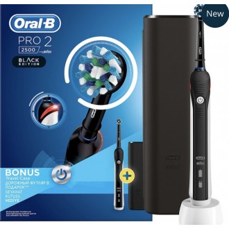  Зубная электрическая щетка Oral-B PRO 2 2500 Black Edition 1 насадка