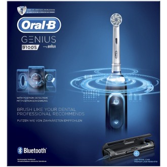 Genius 9100 S Black зубная щетка Oral-B 4 насадки