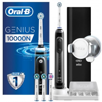 Genius 10000 N Black зубна щітка Oral-B 4 насадки