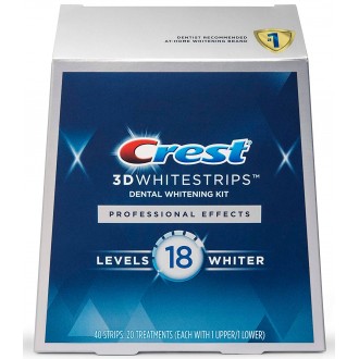 Отбеливающие полоски Crest 3D Whitestrips Professional Effects 18 Level 40 шт.